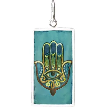 Přívěsek Aljančič Hamsa 5 Miniartion bílé zlato