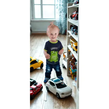 Winkiki Chlapecké tričko PŘÍŠERA GRRRR krátký rukáv temně modré Modrá temná, Velikost: 104 104