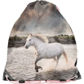 Školní sáček Školní pytel vak sáček Kůň růžový