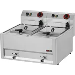 Fritéza elektrická dvojitá 0,75 kW/l, 8+8 l bez podestavby 400 V