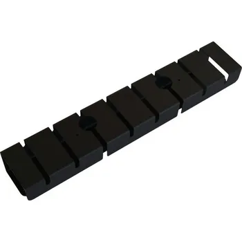 Organizér kabelů ZLKL Kovový stolní kabelový organizér 440 mm, černý