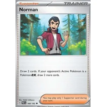 Sběratelská karetní hra Pokémon PAR 168/182 Norman - Paradox Rift Stav: Near Mint, Verze: REVERSE HOLO