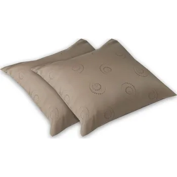 Dekorativní polštářek Damaškový dekorační polštářek 40x40 EXCELLENT TENCEL Dotek perly nugát