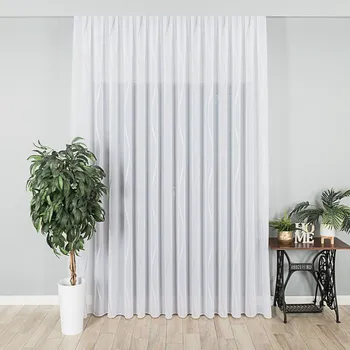 Kusová záclona Valéria s olůvkem - béžová 300x300