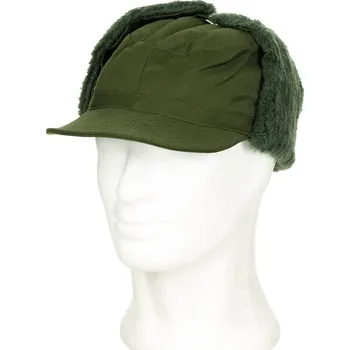 Čepice Čepice ŠVÉDSKÁ M 59 zimní s kšiltem a překrytím uší ZELENÁ