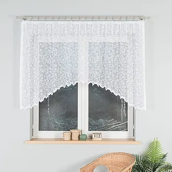 Záclona Oblouková záclona Zuzka Bez řasící pásky 160x300