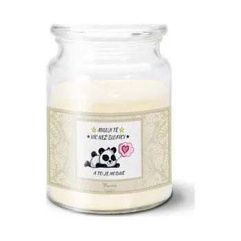 Svíčka Svíčka Miluji tě víc než šlofíky: 500 g