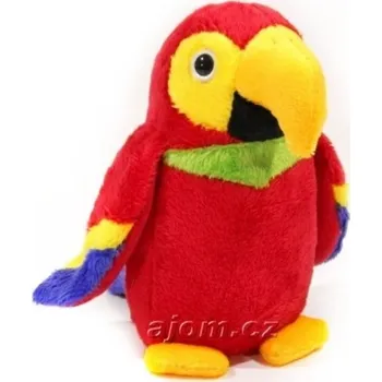 plyšák Plyšový Papoušek barevný 15cm