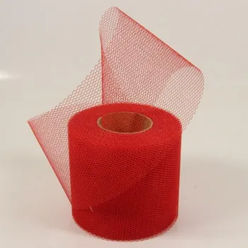 Party dekorace Tylová stuha červená 20m x 7,5cm