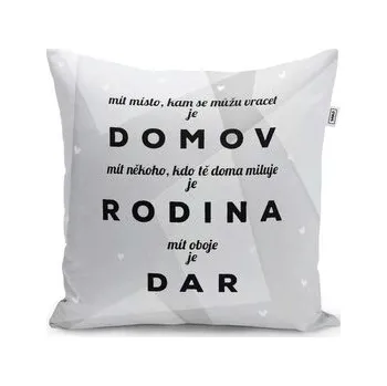 Polštář Domov 5: 40x40 cm