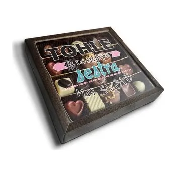 Bonbon Pralinky Tohle je ta nejlepší sestra na světě: 20 ks pralinek