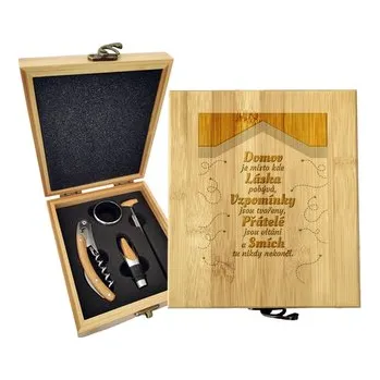 Víno Dárková sada na víno Domov 4: 147×168×49 mm