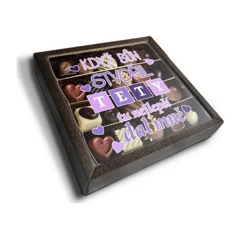 Bonboniéra Pralinky Když Bůh stvořil tety: 20 ks pralinek