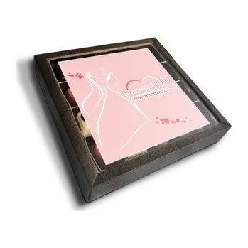 Bonboniéra Pralinky Blahopřejeme novomanželům: 20 ks pralinek