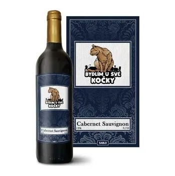 Víno Červené víno Bydlím u své kočky: 0,75 l