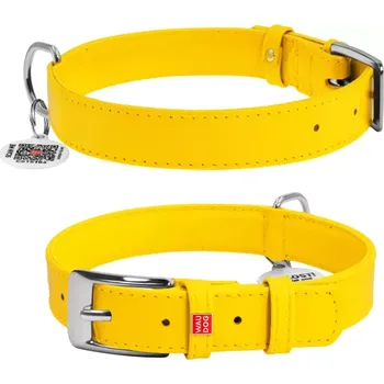 Vodítko pro psa Waudog Glamour Kožený obojek 38 - 49 cm