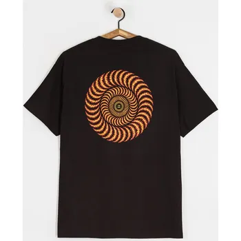 Pánské tričko Spitfire Og Classic Flame (black w/red&yellow prints) M, černá