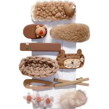 Ozdoba do vlasů Carla Dámská sada spon do vlasů Annabate hnědá One size