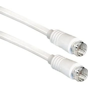 Anténní kabel Technisat účastnický kabel pro satelit, F - konektory, 5 m, bílý