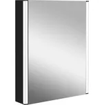kielle Arkas I Zrcadlová skříňka s LED osvětlením, vyhříváním a USB portem, 55x70x13 cm, matná černá
