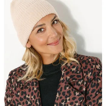 Čepice Čepice z hřejivého úpletu písková