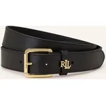 Lauren Ralph Lauren Dámský Kožený Opasek, černá, 85