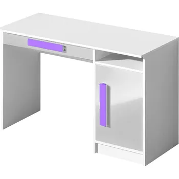 Dětský stůl Max-i Dětský psací stůl GALIO 9 - bílá lesk / fialová