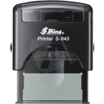 Razítko Shiny Razítko S-843 New Printer line, černý strojek