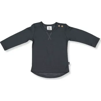 Kojenecký body Little Flock of Horrors Dětské merino triko dlouhý rukáv ze 100% merino vlny Shadow LFOH Velikost: 74/80