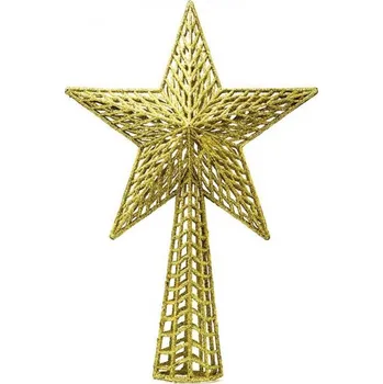 Vánoční dekorace Vánoční ozdoba hvězda na špičku stromečku 37 cm