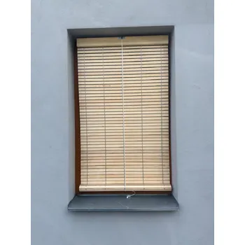 Roleta Vingo Dřevěná roleta do okna – přírodní Šířka rolety: 100 cm, Rozvin rolety: 100 cm