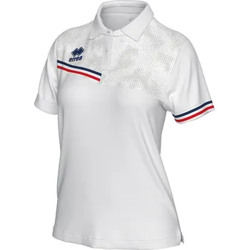 Dámské tričko ERREA´ ERREA EDEN Dámská polokošile BARVA: bílá - tmavě modrá - červená, Velikost: XXS Technická dámská polokošile z recyklovaného materiálu