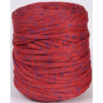 Příze Špagetová příze Stenli Pasta červenomodrá