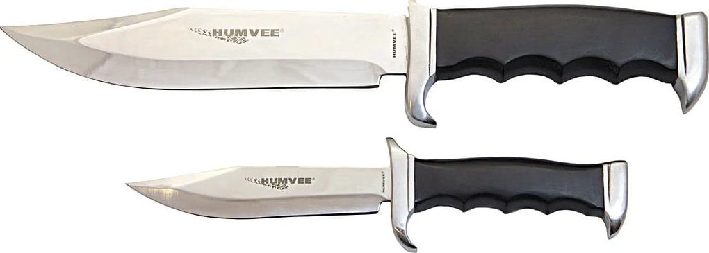 HUMVEE nůž BOWIE set 2 kusů s pevnou čepelí