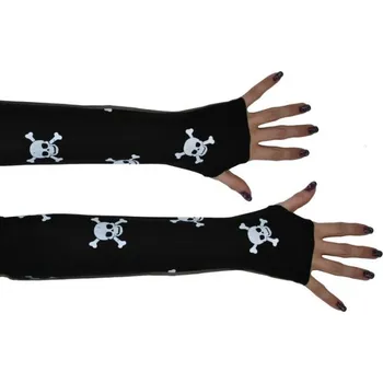 Karnevalový doplněk Rukavice lebky