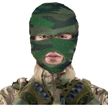 Karnevalový doplněk Vojenská kukla maskáčová