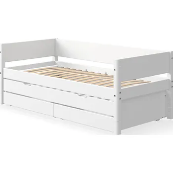 Postel Jednolůžko s úložným prostorem a přistýlkou Flexa White