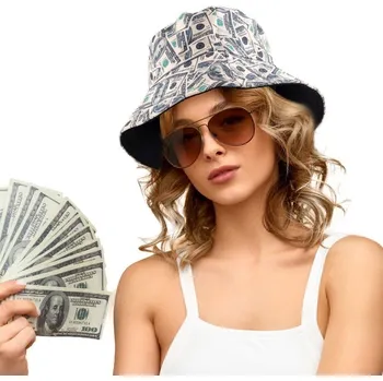 Karnevalový doplněk Letní klobouk bucket dolary