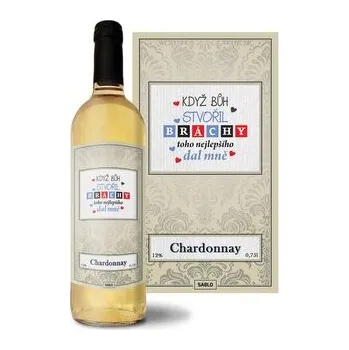 Víno Bílé víno Když Bůh stvořil bráchy: 0,75 l