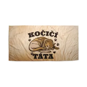 Ručník Kočičí táta: 50x100 cm
