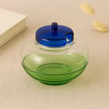 Hübsch Cukřenka NoRush (ručně foukaná skleněná designová cukřenka 8 cm)