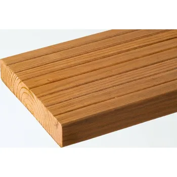 Terasové prkno Terasový profil 26x140mm * 4,2m RW - Thermowood sev. borovice, rýhovaná/hladká