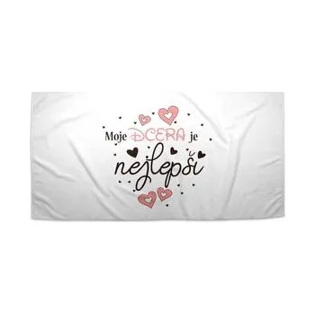 Sprchový závěs Ručník Moje dcera je nejlepší: 70x140 cm