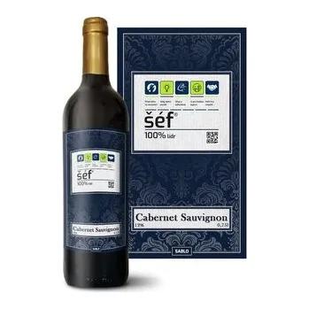 Víno Červené víno Šéf: 0,75 l