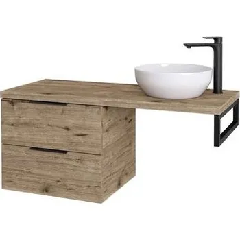 Koupelnový nábytek kielle Idolio Skříňka 60x50x50 cm, včetně konzole a desky pod umyvadlo 120 cm, s výřezem, herkules