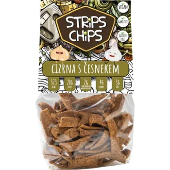 Krekry luštěninové Cizrna s česnekem 80 g STRIPS CHIPS