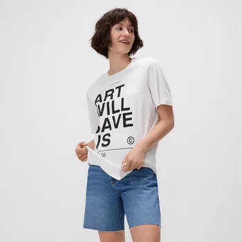 Reserved - Džínové kraťasy s asymetrickým zapínáním - modrá - 9341H-50J - 9341H-50J-36