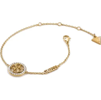 Náramek Guess Půvabný pozlacený náramek Life In 4G JUBB02137JWYG 17,5 - 23 cm + 2 měsíce na vrácení zboží