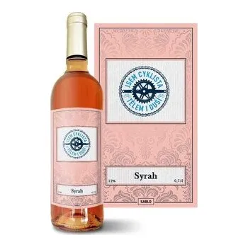 Víno Růžové víno Jsem cyklista tělem i duší: 0,75 l