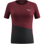 Salewa Puez Sporty Dry W T-Shirt syrah 36; Červená triko + DÁREK DLE VÝBĚRU!